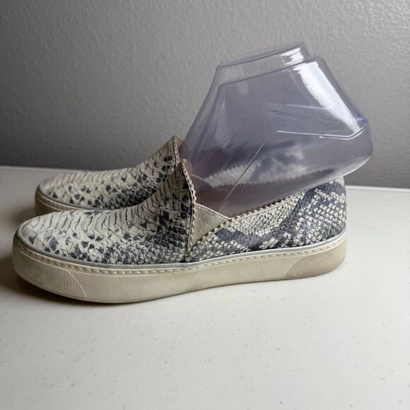 Stuart Weitzman Womens Sneakers Size 7 Platform Snakeskin Slip-On - Picture 6 of 9